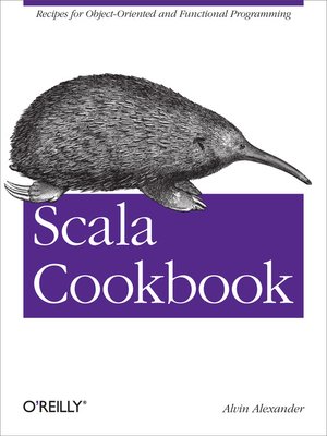 cover image of Scala Cookbook